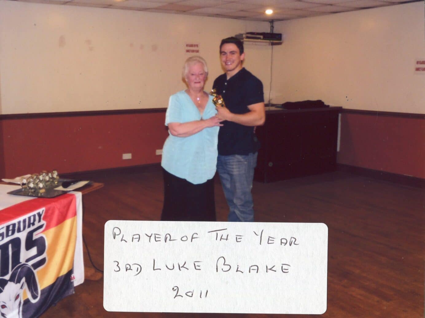 Elsie Fryer Collection - Luke Blake Player Of The Year 2011 (3rd)